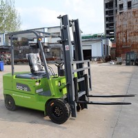 Chariots élévateurs électriques 2 tonnes/1 tonne, transpalettes assis, alimentés par batterie lithium-ion, longueur de fourche 1220 mm, pneus en caoutchouc, 3200 kg
