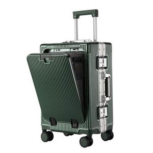 Front-Opening Aluminum Frame Luggage with Side Latch, Large Capacity Spinner Suitcase, TSA Lock, Hard <b>Shell</b> Carry On/Checked - Product Image 3