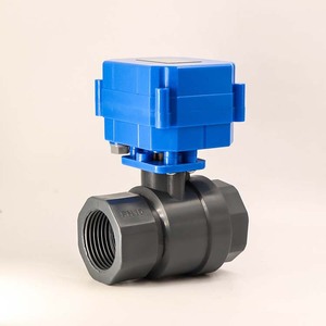 Vanne à bille électrique intégrée DN25U PVC 5V/24V/220V Vanne de vidange avec interrupteur à flotteur pour l'eau, le gaz, l'huile, les médias OEM pris en charge - Product Image 1
