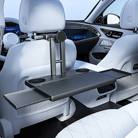 Table de tablette pour siège arrière de voiture, stable, pour manger et travailler, multifonctionnelle, support de téléphone réglable, palette de véhicule en plastique ABS