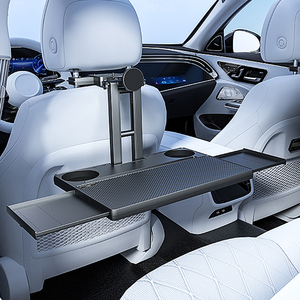 <b>Car</b> Back Seat Tray <b>Table</b> Stable for Rear Passenger Eating Work Multifunctional Adjustable with Phone Holder Vehicle pallet - Product Image 4