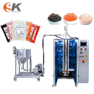Automatic Packet For Liquid Pouch Packing Machine Small Sachet Liquid Chili Sauce Automatic Tomato Paste Packing Machine