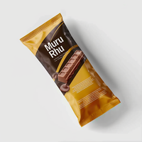 Sacs en plastique imprimés sur mesure scellés au milieu, mini sachet de bonbons plat pour biscuits, chocolat, emballage alimentaire, pochette de rangement pour produits comestibles