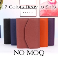 Hongbo Top 12 colores pequeño Saffiano cuero A6 Carpeta de presupuesto planificador de hojas sueltas A5 Fly Leaf escuela/Oficina papelería regalo nuevo