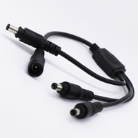 DC5521 Vollkupfer-Y-Netz kabel Eins-zu-Eins-Leuchtkasten-Leitungs stecker Wasserdichter Stecker Buchse Adapter buchse 2A Nennstrom