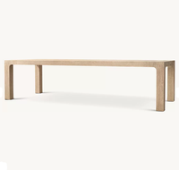 Table à manger rectangulaire contemporaine en chêne RH OEM, mobilier de salle à manger écologique pour ferme et appartement