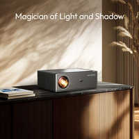 Projecteur intelligent LED HD HTP X5 1080P haute luminosité, format de poche avec haut-parleurs intégrés et son stéréo HIFI