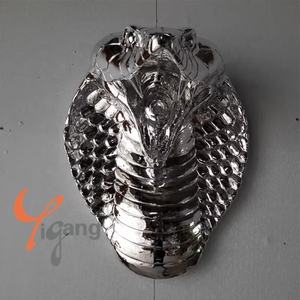 تصميم مخصص رأس ثعبان راتنج منحوت حيواني بالحجم الطبيعي ثلاثي الأبعاد يعلق على الحائط للديكور المنزلي هدايا تذكارية بطابع فني - Product Image 4