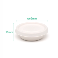 Gobelets personnalisés en bagasse biodégradable et écologique de 1 oz, 2 oz, 4 oz, 5 oz pour sauce BBQ et sauce soja, pour l'emballage alimentaire à emporter