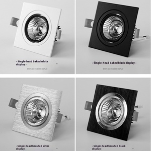 Spotlights LED encastrés carrés orientables 2,5 pouces 3,5 pouces pour <span class=keywords><strong>plafond</strong></span>, éclairage intérieur haute luminosité, qualité supérieure - Product Image 2