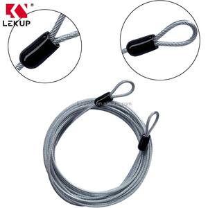 <span class=keywords><strong>Cable</strong></span> de Seguridad para Viajes de 15 Pies y 3 mm <span class=keywords><strong>con</strong></span> Bucle, <span class=keywords><strong>Cable</strong></span> de Acero Ligero Trenzado <span class=keywords><strong>con</strong></span> Revestimiento de Acero, <span class=keywords><strong>Cable</strong></span> de Seguridad para Equipaje - Product Image 3