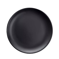 Groothandel Elegante Herbruikbare Restaurant Ronde Melamine Zwart Lader Plaat
