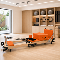 Kaus reparasi Pilates lipat profesional Premium bersertifikasi CE untuk penggunaan rumah latihan inti wanita