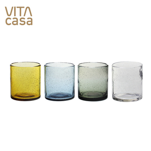 Venta al por mayor de alta calidad aceptar la impresión <span class=keywords><strong>del</strong></span> logotipo <span class=keywords><strong>del</strong></span> oem <span class=keywords><strong>ronda</strong></span> batido de leche taza de vidrio - Product Image 5