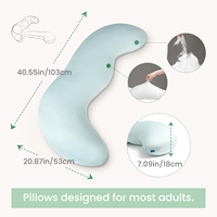 Adultes Refroidissement Mousse à Mémoire Ferme Long Lit Côté Dormir Soutien Complet du Corps Grossesse Maternité Oreiller Étreignant pour Dormeurs Latéraux