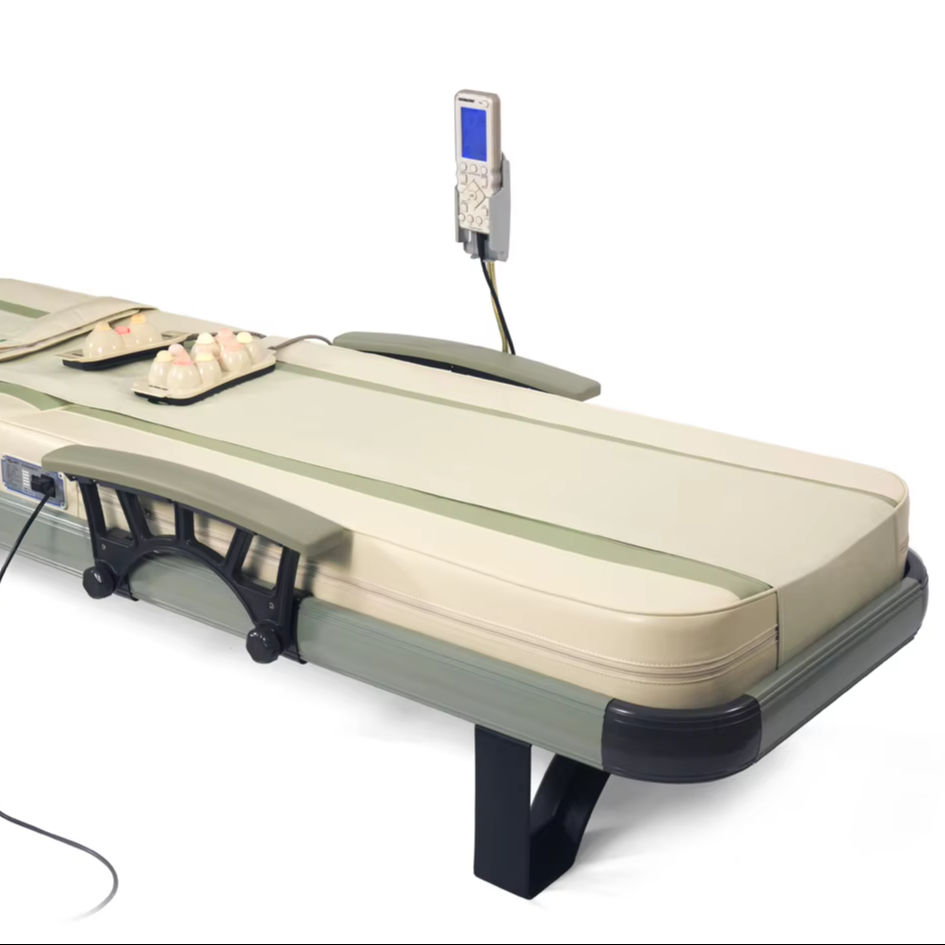 Korea New Jade Massage Bed | Relaxing Full Body Thermal Therapy with Far-Infrared Heat, Acupressure & Shiatsu – Foldable Health Furniture for Home Use (Qatar)