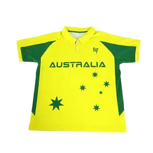 Wholesales Australia High Quality Cricket Jersey Designer Oversized Cricket Team Wear Football T Shirts Jerseys For Men