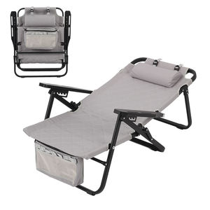 Chaise de plage Kejie de luxe exquise et confortable, dossier réglable, accoudoir tactique, pliable et portable pour le camping, les voyages et le parc - Product Image 6