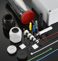 8/9/10/12mm PVC réglable montage mural pince suspendue ronde plate U R Type noir blanc plastique PA66 fil électrique clou pinces de câble