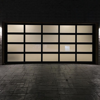 Puerta de Garaje Seccional Moderna OUNA con Montaje Empotrado, Diseño Elegante de Aluminio, Apertura Automática para Casa Contemporánea, Tamaño Personalizado