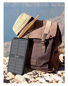 Cargador Solar 26800mAh, Elzle Power Bank Solar con <span class=keywords><strong>2</strong></span> Salidas USB y 1 Entrada Tipo C, Impermeable Batería Externa con 4 Paneles - Product Image 3