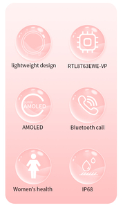 Reloj inteligente HD1 Max para mujer, esfera redonda de alta calidad, Amoled, dorado, reloj inteligente para niñas, reloj inteligente dorado con brújula, resistente al agua para Mujer - Product Image 2