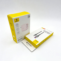 Boîte d'emballage en papier pour produits électroniques avec logo personnalisé, boîte d'emballage pour écouteurs, boîte d'emballage pour câble USB