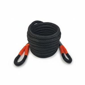 Outils d'urgence pour l'extérieur, sangle de remorquage en nylon/polyester + métal épaisse pour véhicule, camion, remorque, assistance, noir/Hyropes - Product Image 4