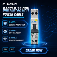 Disjoncteur différentiel 18MM DPN RCBO 32A 1P+N 6KA avec protection contre les surintensités et les fuites