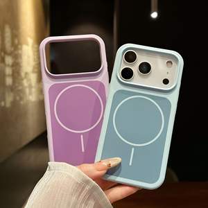 Funda Protectora Compatible con iPhone 17 Pro Max, Diseño de Anillo Delgado de Doble Color con Orificio Grande, Magnética, Nueva, para 16 Pro Max 15 - Product Image 2