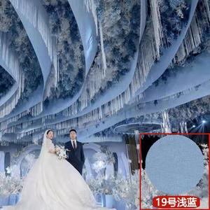 1M Đám Cưới Đàn Hồi Vải Trần Sợi Rèm Trang Trí Hàn Quốc Phong Cách Hội Trường Đám Cưới Sân Khấu Hàng Đầu Nổi Khách Sạn Đám Mây Đám Cưới Vải - Product Image 6