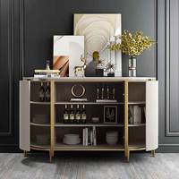 Meuble de salon moderne de luxe avec structure en bois et métal, composants en contreplaqué, bar à domicile, mobilier de maison, design élégant