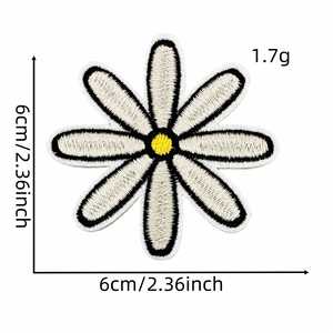 แผ่นปักลายรุ้งเมฆเดซี่ Good Vibes แบบรีดติดเสื้อผ้า กระเป๋าเป้สะพายหลัง สำหรับตกแต่ง - Product Image 6