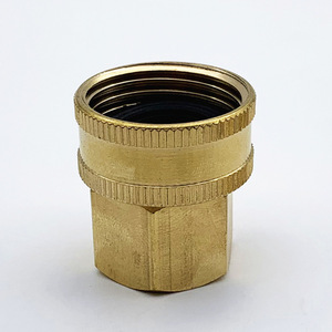 Adaptateur de tuyau d'arrosage en laiton, fileté Ght 3/4 pouces à 1/2 pouce Npt, pour outils d'arrosage - Product Image 3