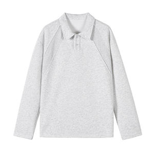 Polo de Algodón Mamba para Hombre, Estilo Americano, <span class=keywords><strong>Cuello</strong></span> Regular, Manga Larga, Color Sólido, Otoño - Product Image 4