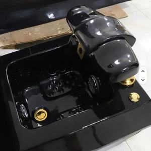 Fauteuils de massage et de pédicure professionnels Wss QM, fabrication directe, cuir noir, base en fibre de verre, lit de soin du visage et fauteuil de pédicure - Product Image 4