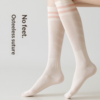 Nouvelles chaussettes de sport professionnelles d'été pour mollets, absorbantes, anti-odeurs, respirantes, antidérapantes, montantes, sans coutures, en polyester