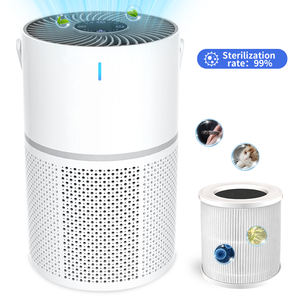 Purificateur d'air portable avec poignée de transport, style ventilateur, pour éliminer la fumée et la fumée passif - Product Image 1