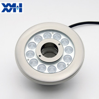 Outdoor IP68 Wasserdichte Edelstahl RGB DMX Runde Ring Unterwasser-Pumpen-LED-Wasserstrahl-Springbrunnen-Düsenleuchten für Fontänen