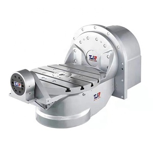 Mesa Inclinable Hidráulica de Alta Precisión TJR FHR-500C, Tipo Cuna de Doble Brazo, Mesa Rotatoria de 5 Ejes para Fresadora - Product Image 6