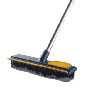Brosse de nettoyage AbePC 2 en 1, balai en nylon avec manche en métal pour le nettoyage des sols domestiques - Product Image 3