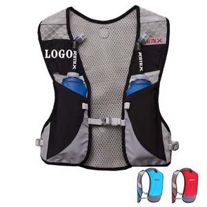 Chaleco de Hidratación para Correr, Mochila Deportiva Reflectante con Soporte para Teléfono, para Hombre y Mujer, Negro - Product Image 5