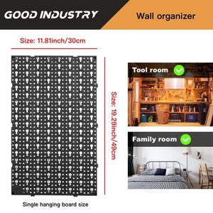 Workshop Pegboard Multifunctional Modular Tool Holder Wall Organizer Garage Organization 11.81x19.29 Inch - Product Image 2