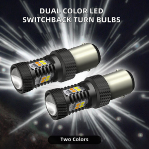 Lampadine LED Bicolore Bianco/Ambra 1157 BAY15D <span class=keywords><strong>P21</strong></span>/5W Universali per Indicatori di Direzione e Luci Diurne con Garanzia di 2 Anni - Product Image 2