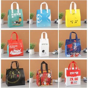 Sacs isothermes jetables personnalisés en non-tissé pour la livraison de nourriture, d'épicerie, sac isotherme pour boissons, gâteaux et autres articles - Product Image 2