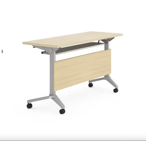 Hiện đại Modular gấp bàn với bánh xe cho văn phòng nhà hoặc trường đào tạo bán buôn sắt MFC nghiên cứu bảng - Product Image 2