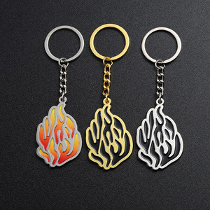 Factory Custom Creative <strong>Design</strong> Party Gift Metal Enamel Color Print Flame <strong>Design</strong> Metal <strong>Key</strong> <strong>Chain</strong> - Product Image 6