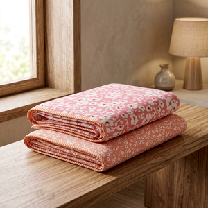 Premium Floral Cotton Dohar Reversible Hand Block Printed Quilt Cover <b>Bedspread</b> <b>Double</b> Sided Home Use - Product Image 3