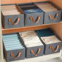 Tecido catiônico Guarda-roupa Organizador Gaveta Organizador para camisolas, Jeans PP Board Vestuário Organizador Gaveta Caixa De Armazenamento Dobrável