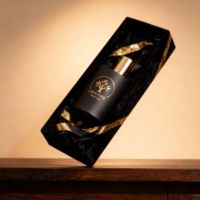 Nouveaux flacons de parfum en verre sans plomb, écologiques et recyclables, noirs, cylindriques, 30/50/100 ml, avec vaporisateur, diffuseur à bâtonnets, logo personnalisé, impression soyeuse